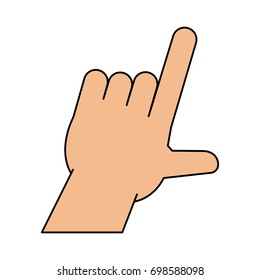 hands pointing with index finger icon image 