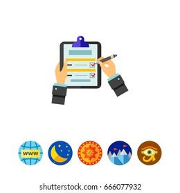 Hands and Policies Sheet Icon
