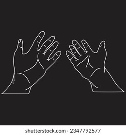 Hands poses. Female hand holding and pointing gestures, fingers crossed, fist, peace and thumb up. Cartoon human palms and wrist vector set. Communication or talking with emoji for messengers