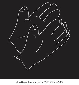 Hands poses. Female hand holding and pointing gestures, fingers crossed, fist, peace and thumb up. Cartoon human palms and wrist vector set. Communication or talking with emoji for messengers