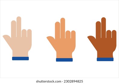Hands poses. holding and pointing gestures, fingers crossed, fist, peace and thumb up. Cartoon wrist vector set. Communication or talking with emoji for messengers Cartoon Cartoon human hand