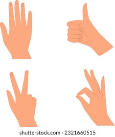 Hände stellen Illustrationen in einem einzigartigen, flachen Vektordesign dar 