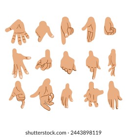 Hands poses
A set of hand gestures used for motion graphics and animation.