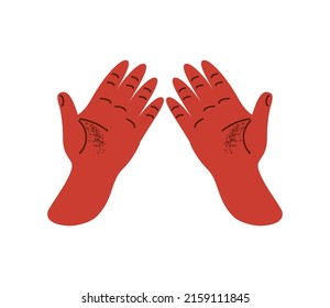 hands praying gesture icon isolated