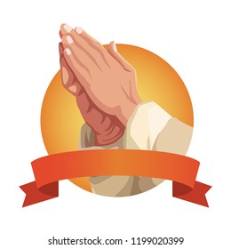 Hands praying sign