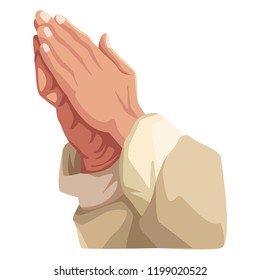 Hands praying sign