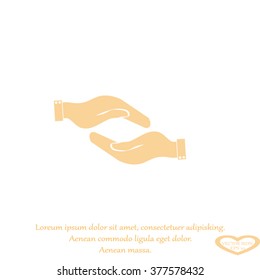hands protecting icon