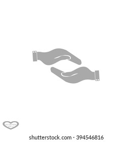 hands protecting icon