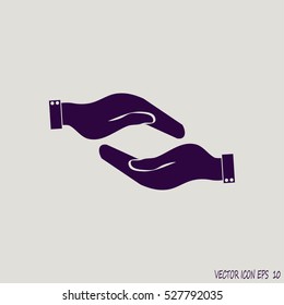 hands protecting icon