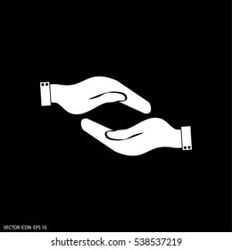 hands protecting icon