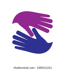 hands protection isolated icon vector illustration