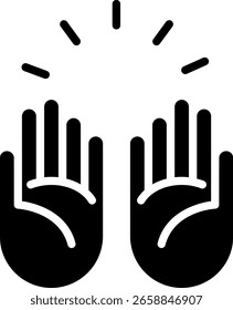 Hands Raised in Celebration Icon