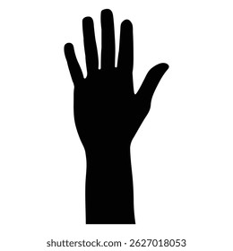 Mãos erguidas. Levantado ajudando mãos. ilustração inter-racial vetor