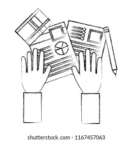 hands resume documents notebook and pencil