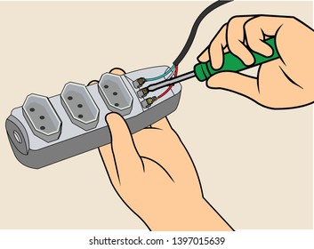 Hands Riding an Electric Extension