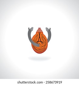 hands save energy idea conecpt