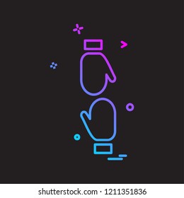 Hands shake icon design vector