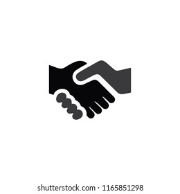 hands shake simple icon