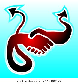 hands shaking vector illustration