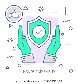 Hands and Shield