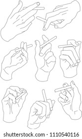hands show stick