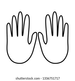 hands showing five fingers