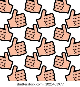 hands showing like making thumb up gesture collection