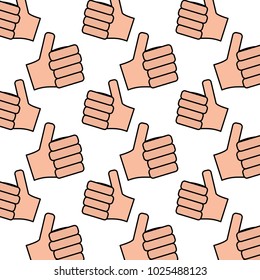 hands showing like making thumb up gesture collection