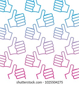 hands showing like making thumb up gesture collection