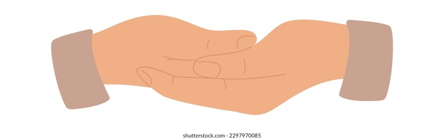 Hände zeigen Formen. Vektorgrafik