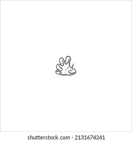 Hands showing thumbs up down like set gesture finger expression hand thumb palm sketch gesturing illustration vector