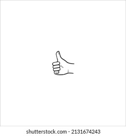 Hands showing thumbs up down like set gesture finger expression hand thumb palm sketch gesturing illustration vector