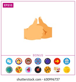 Hands showing thumbs up as friendship sign