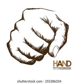 hands signals design, vector illustration eps10 graphic 