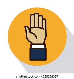 hands signals design, vector illustration eps10 graphic 