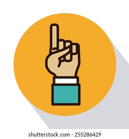 hands signals design, vector illustration eps10 graphic 