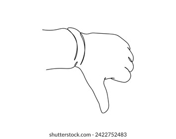 Hands, signs, Actions Single Line Drawing