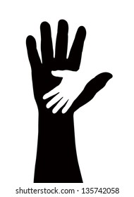 hands silhouette