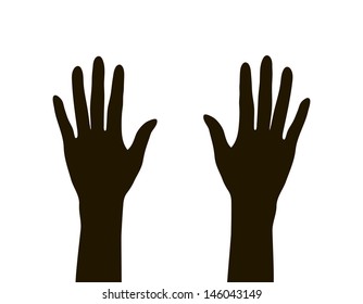 hands silhouette