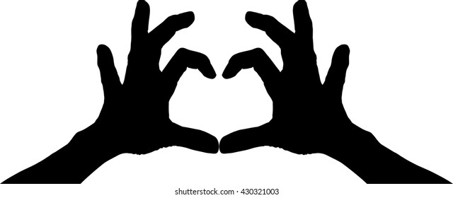 Hand Black Silhouette Ok Sign 2 Stock Vector (Royalty Free) 1099348301 ...