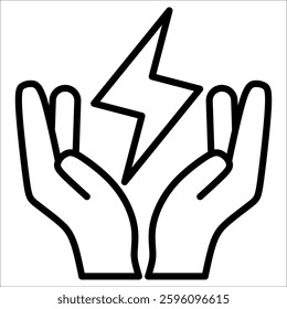 Hands Simple Icon Vector Illustration Concept
