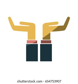 hands support helping banking protection symbol