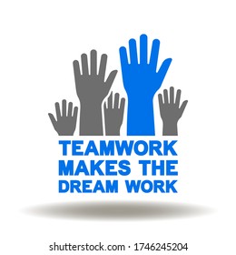 168 Teamwork makes the dream work Stock Vectors, Images & Vector Art ...