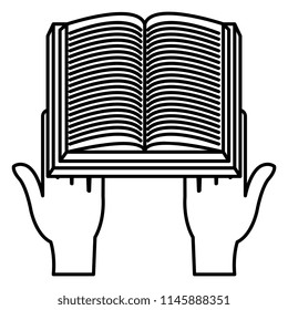 hands with text book school