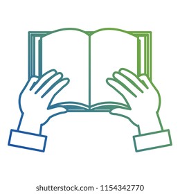 hands with text book school