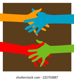 hands together