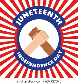 hands together to celebrate independence day