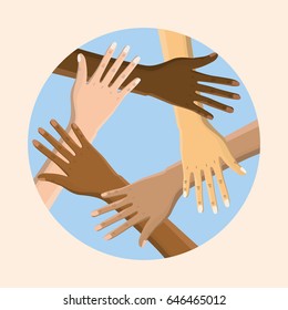 hands together celebrating special day