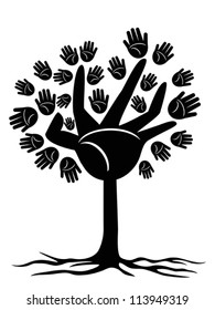 Hands tree