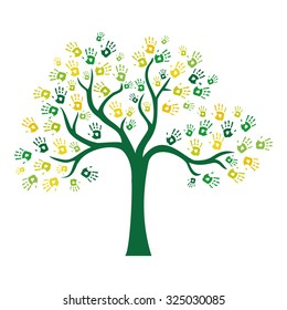 Hands tree - Illustration